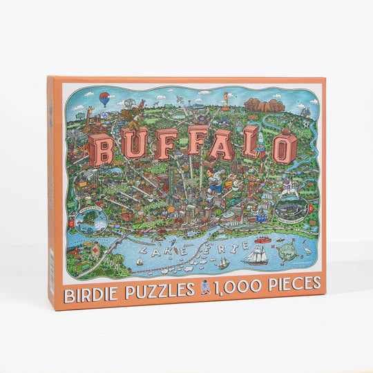 Box of city puzzle of Buffalo