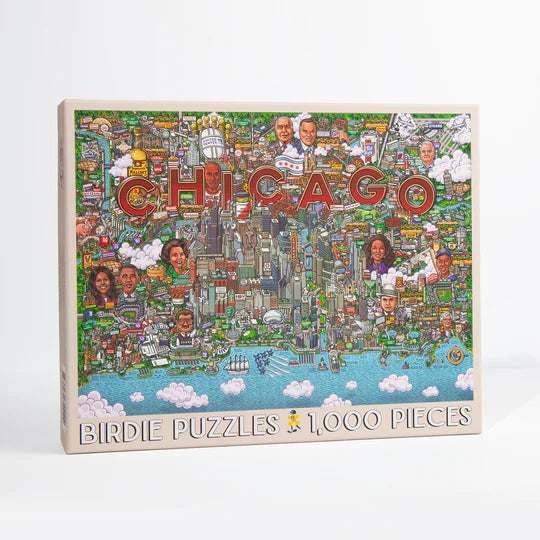 Box of city puzzle of Chicago