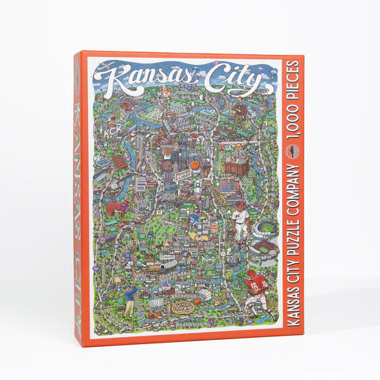 Box of city puzzle of Kansas City