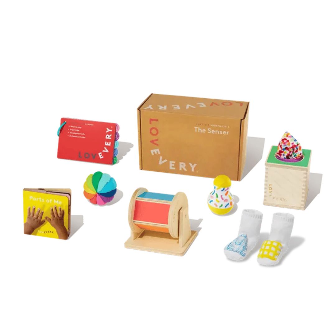 rainbow themed play kit for babies