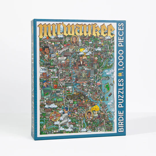 Box of city puzzle of Milwaukee