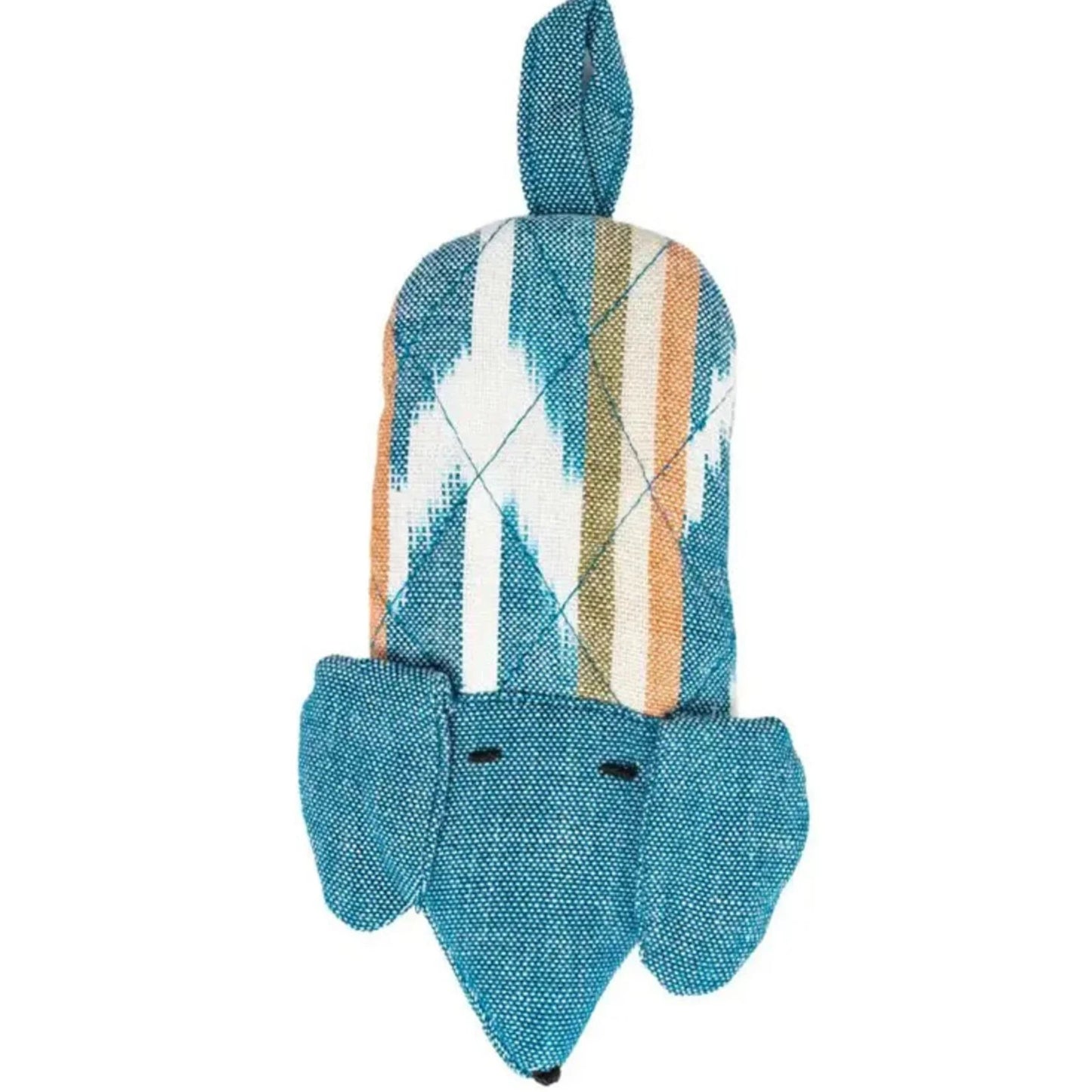 blue dog with blue pattern handle