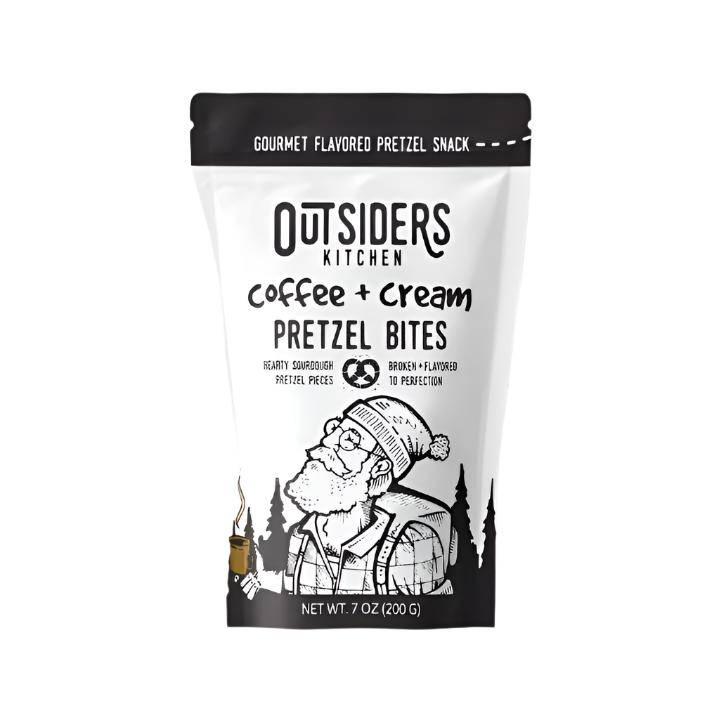 gourmet pretzels coffee and cream