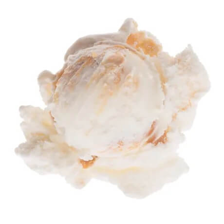 top view of ice cream peanut butter swirl