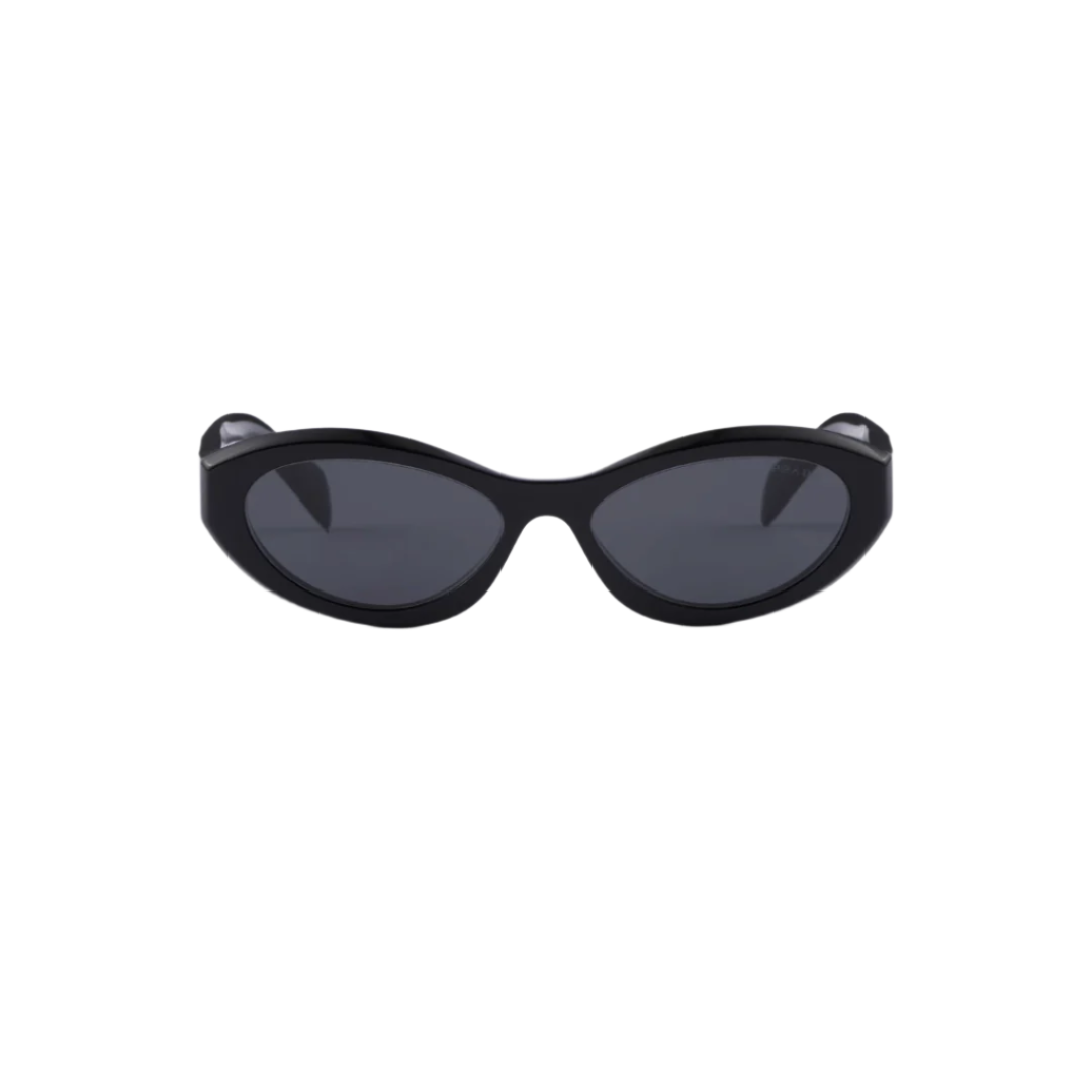 front facing picture of prada sunglasses oval shaped