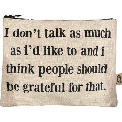 Funny Canvas Zip Bags