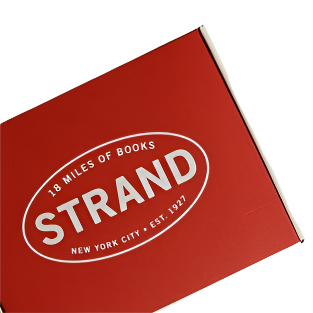 STRAND logo on a shipping box