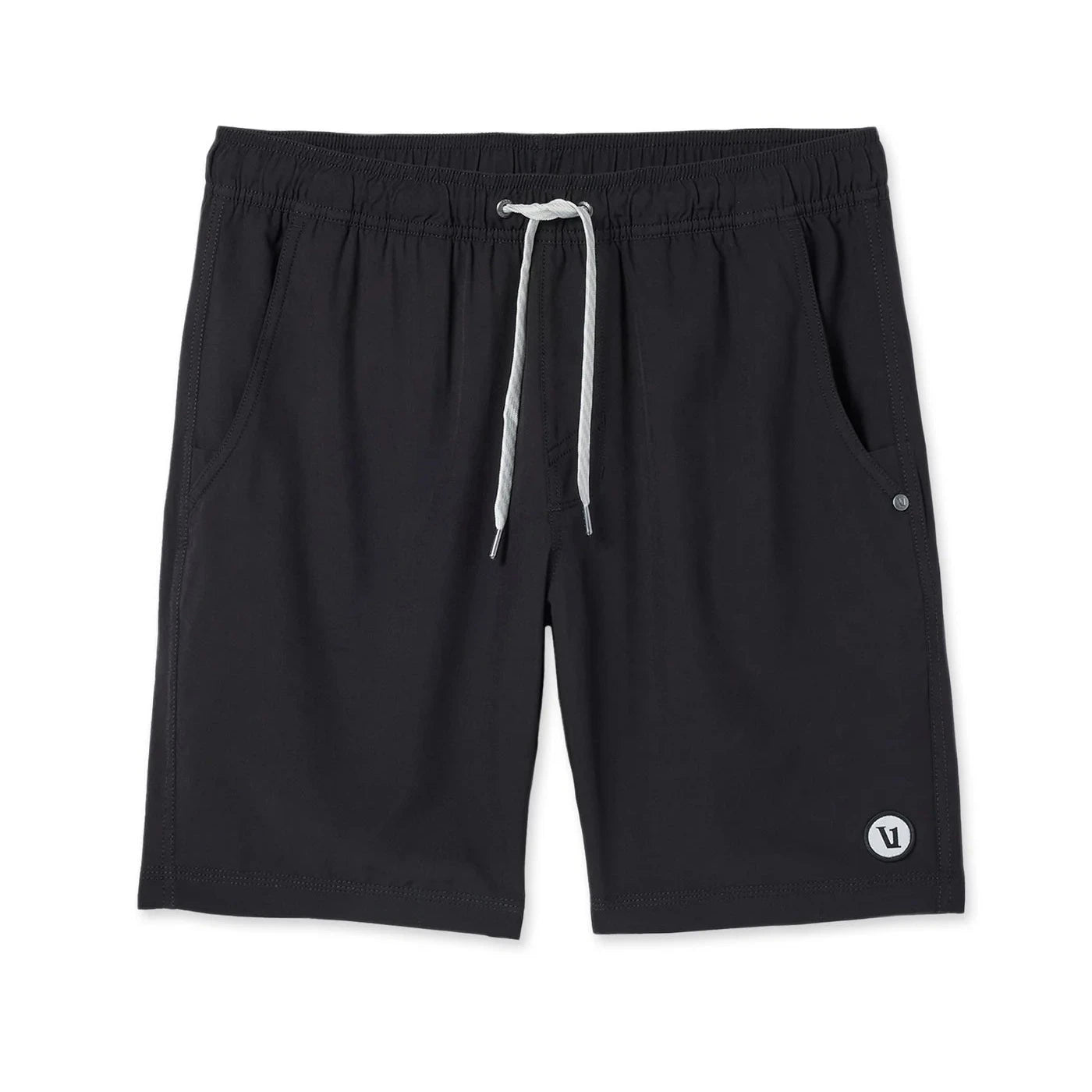 close-up photo of black workout shorts