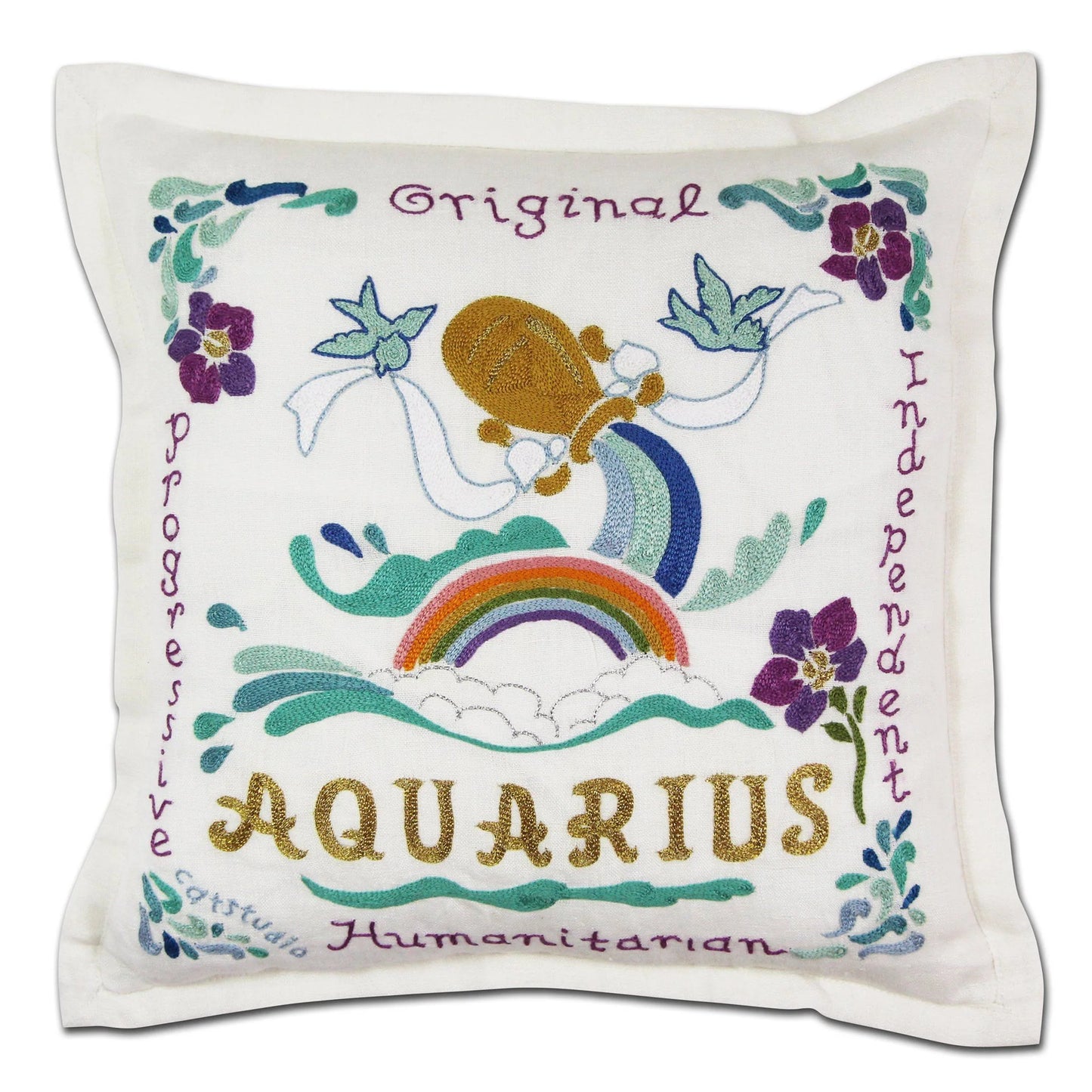 Zodiac Embroidered Pillows