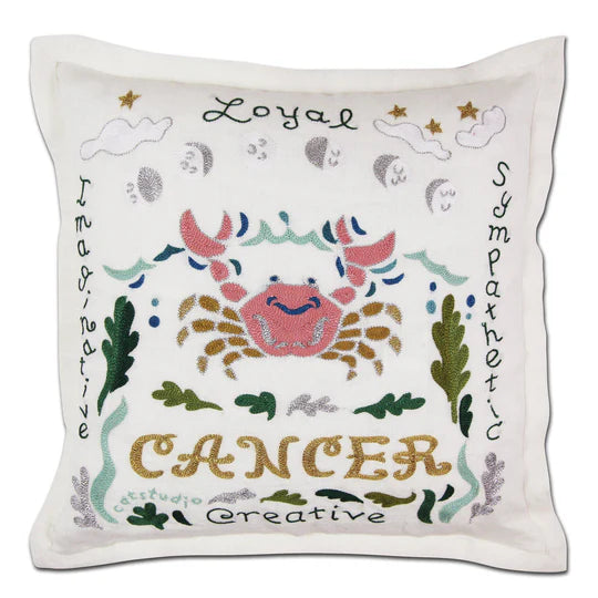 Zodiac Embroidered Pillows