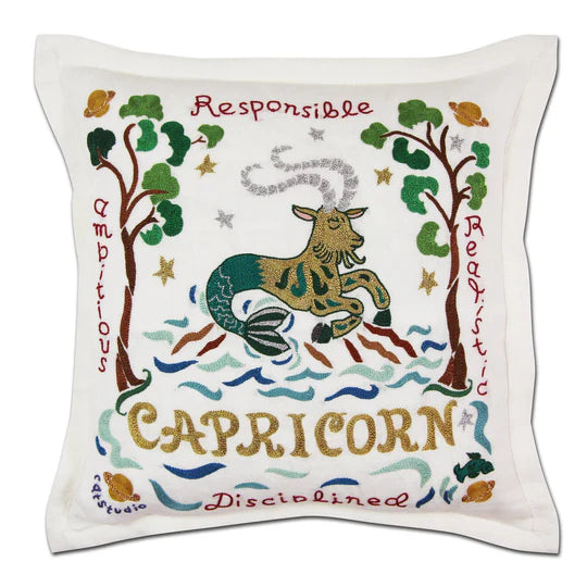 Zodiac Embroidered Pillows