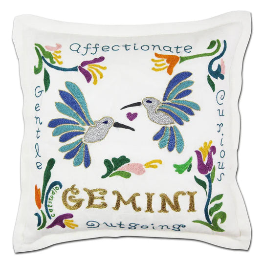 Zodiac Embroidered Pillows