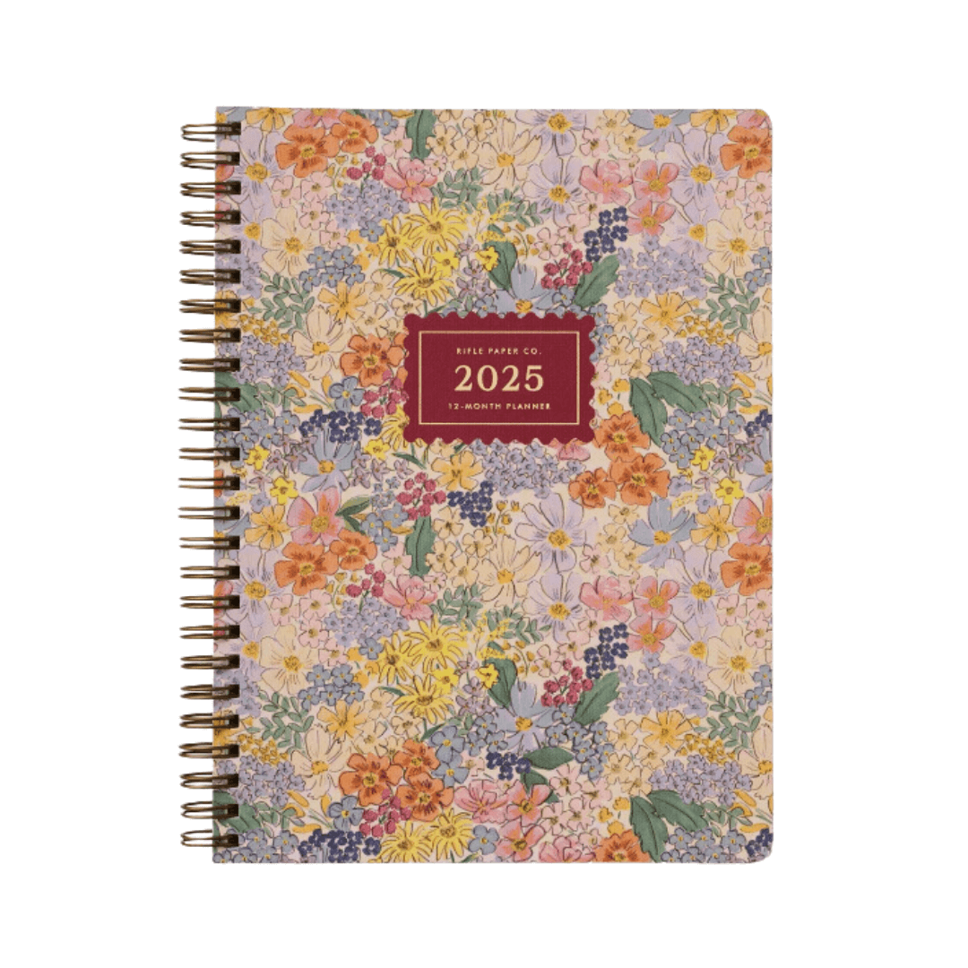 front of calendar with florals