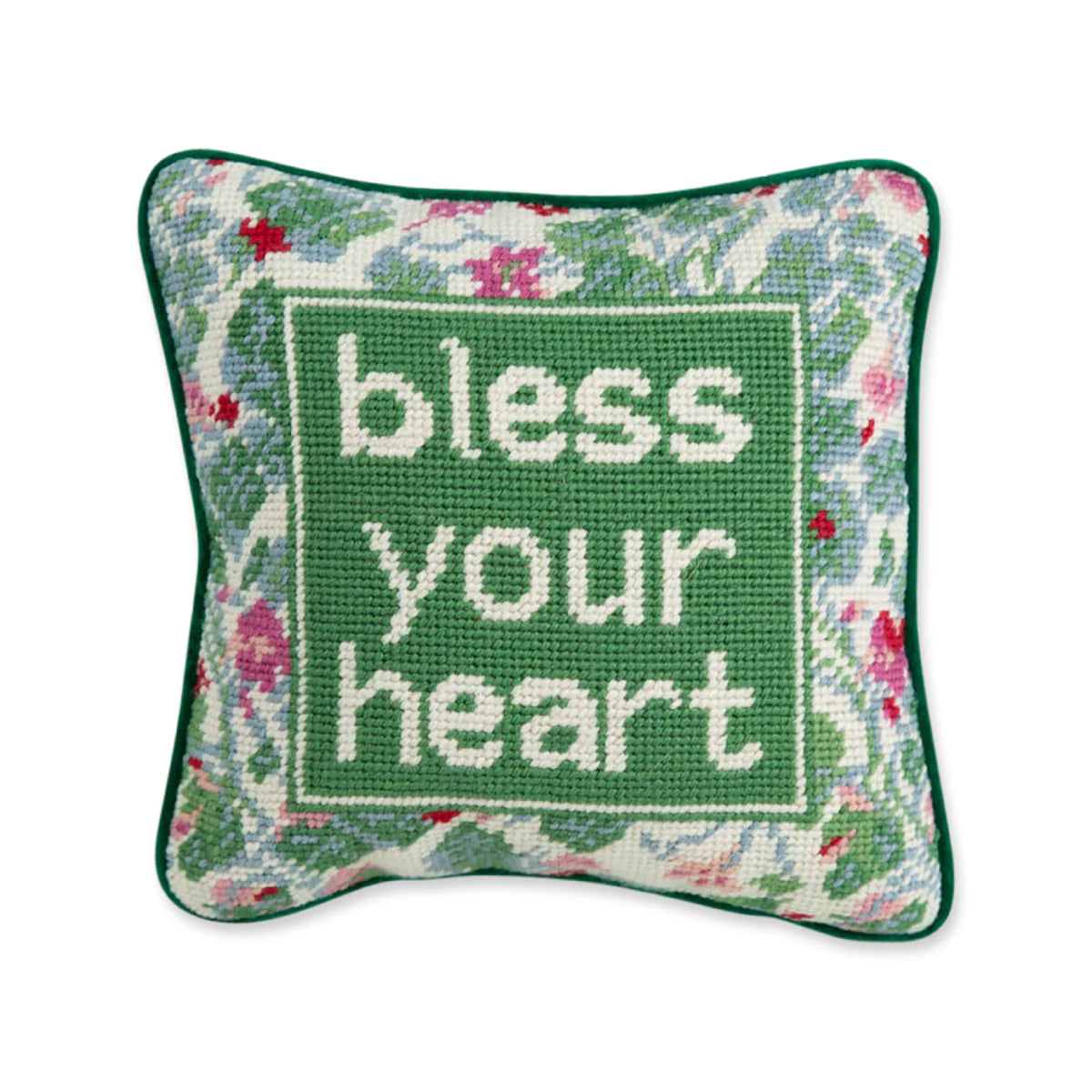 bless your heart needle point pillow