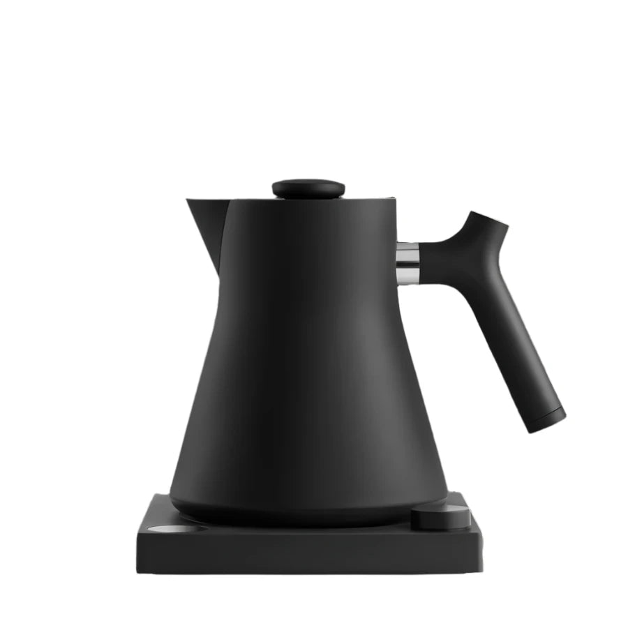 black electric kettle with quick pour spout