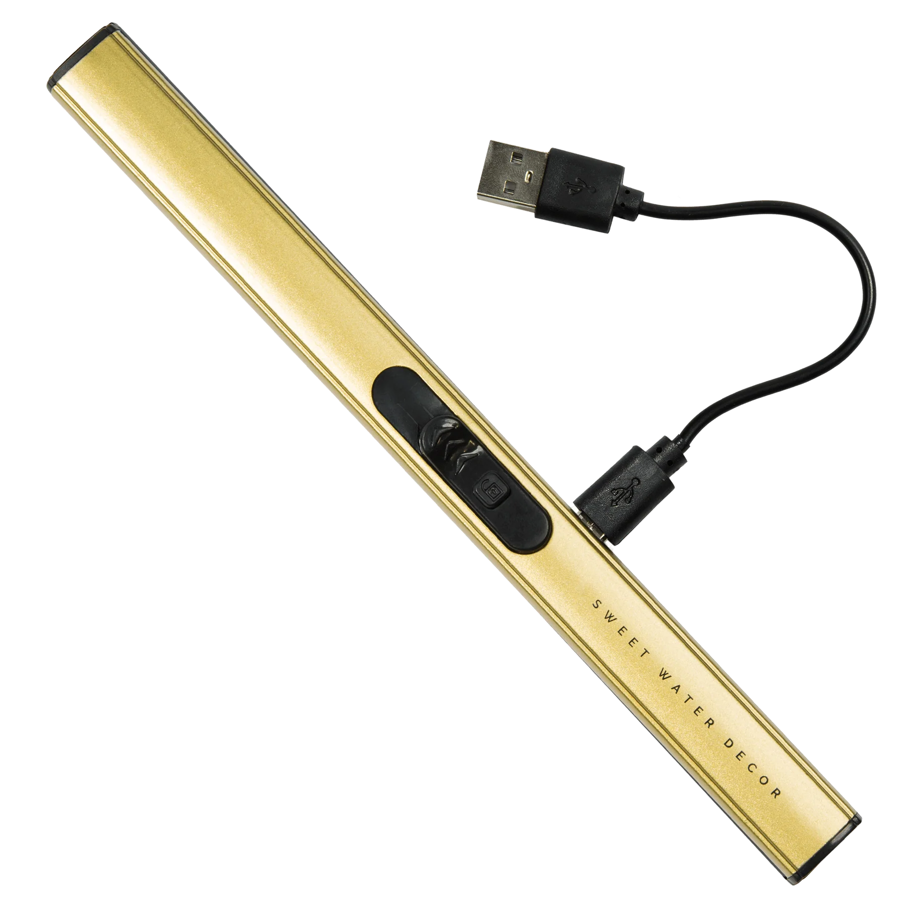 gold electric candle lighter with cord