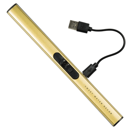 gold electric candle lighter with cord