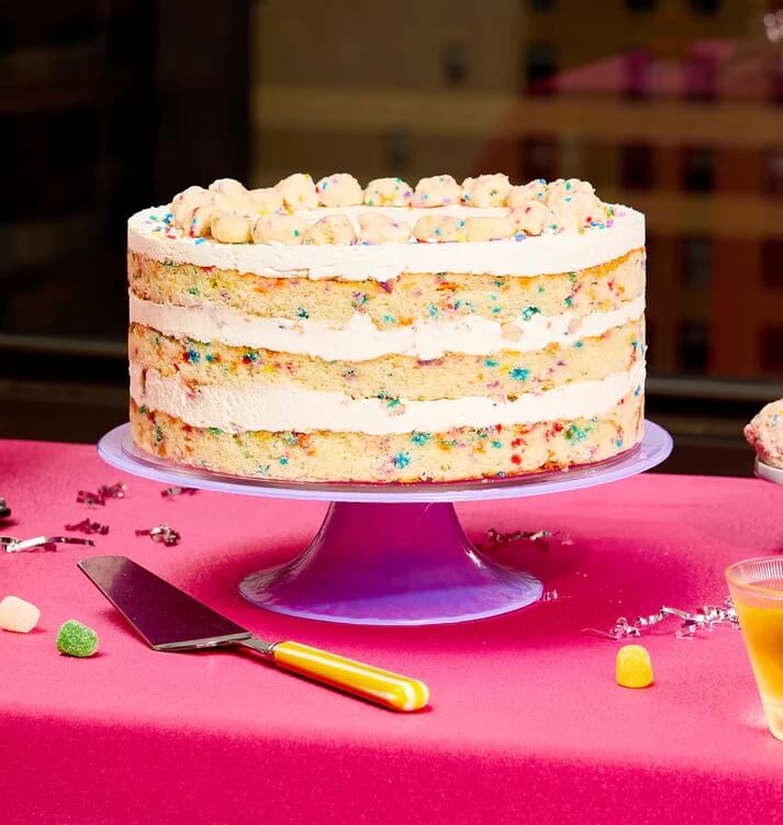 milk bar birthday cake on table