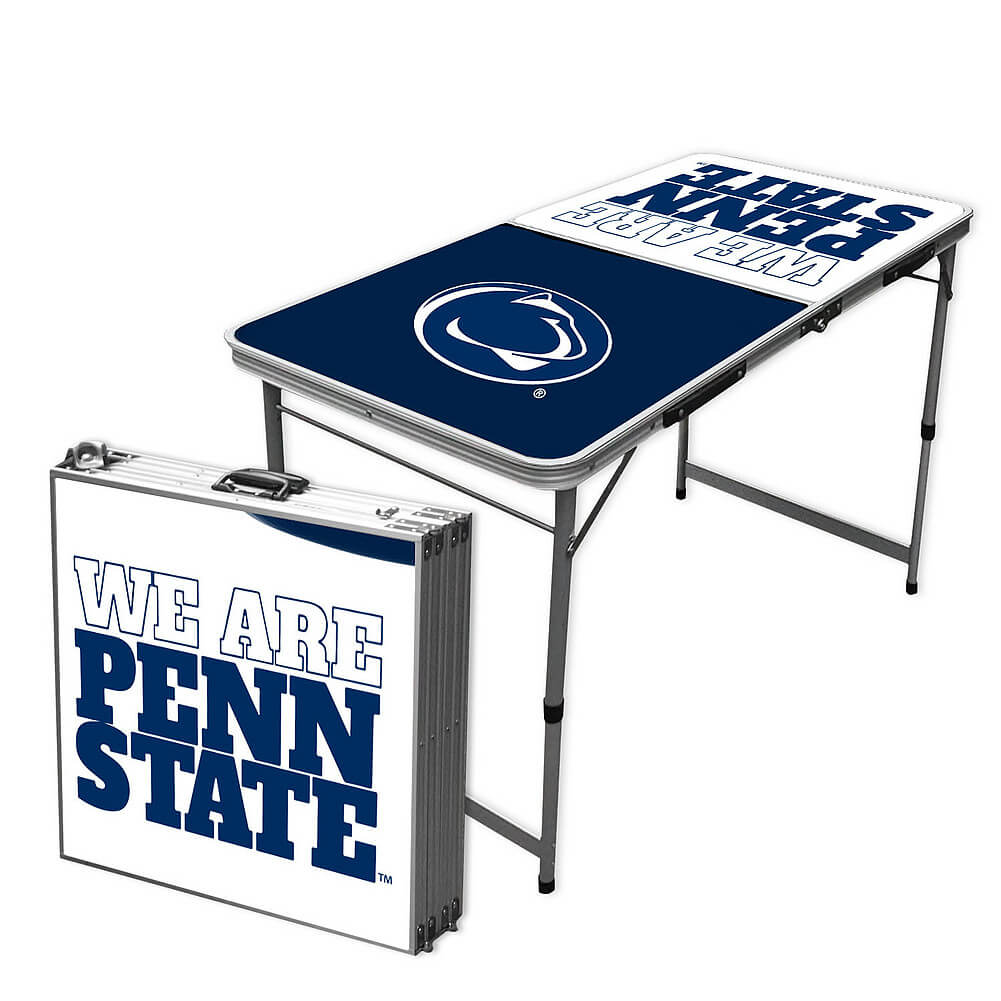 we are penn state written on folding table