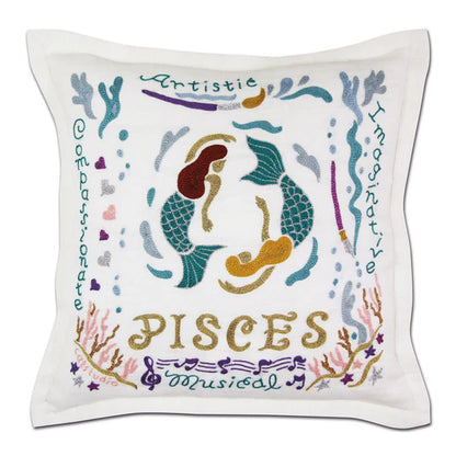 Zodiac Embroidered Pillows