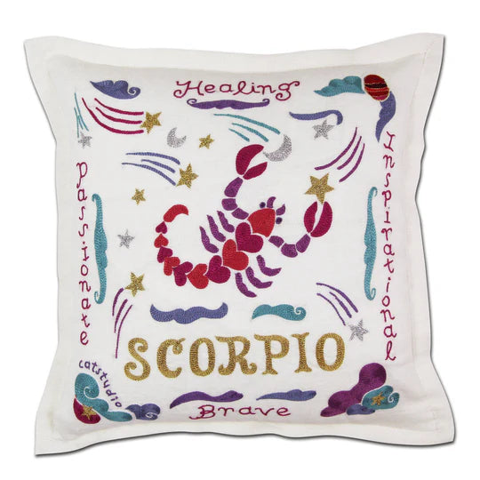 Zodiac Embroidered Pillows